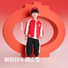 巴拉巴拉兒童套裝男童棒球服兩件套2025新春裝刺繡拜年服加絨208125104103 曬單實(shí)拍圖
