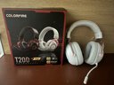 七彩虹（Colorful）七彩虹 T200 PRO 一鍵7.1環(huán)繞音效四模無(wú)線(xiàn)電競游戲耳機頭戴式藍牙有線(xiàn)賽事級三角洲FPS無(wú)畏契約 電競至尊款【‘黃金三角’音質(zhì)】粉白色 送支一分二線(xiàn) 曬單實(shí)拍圖