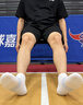 李寧（LI-NING）青少年襪子男學(xué)生純棉防臭運動(dòng)襪春夏季薄款短筒初中生大童籃球襪 曬單實(shí)拍圖