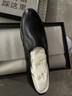 金利來(lái)（Goldlion）男鞋輕便套腳都市商務(wù)正裝皮鞋58001004401A黑色40 曬單實(shí)拍圖