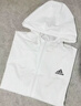 adidas休閑寬松舒適連帽夾克外套女裝阿迪達斯官方輕運動(dòng) 白/黑色   M 曬單實(shí)拍圖