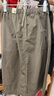 MUJI 女式 水洗 棉 輕便裙長(cháng)半身裙女裙子26年春季女裝 BE20VA6S 煙熏綠色 M （160/66A） 曬單實(shí)拍圖