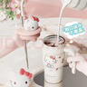 三麗鷗（SANRIO）凱蒂貓HelloKitty公仔冰霸保溫杯316不銹鋼帶吸管女生日禮物700ml 曬單實(shí)拍圖