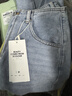 三彩2026春季新款休閑牛仔褲高腰寬松鐮刀褲九分褲時(shí)尚M 曬單實(shí)拍圖
