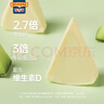 百吉福（MILKANA）小三角涂抹奶酪 高鈣奶酪塊芝士 奶酪含量≥51% 玫瓏蜜瓜味140g 曬單實(shí)拍圖