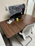 一棵檸檬電腦桌臺式家用簡(jiǎn)易書(shū)桌簡(jiǎn)約現代工作臺辦公桌租房臥室學(xué)習寫(xiě)字桌 1.6cm加厚款【黑架+深胡桃】升級加固加厚 長(cháng)120cm*寬70cm*高74cm 曬單實(shí)拍圖