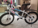 青少年山地車(chē)兒童自行車(chē)單速變速碟剎減震7-16歲輕便騎行靈敏變速 白粉/碟剎變速【標配禮包】 22寸【適合身高140-150cm】 曬單實(shí)拍圖