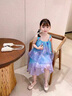 G.duck小黃鴨童裝女童連衣裙夏季新款美人魚(yú)公主裙兒童裙子夏天吊帶裙女 藍色裙子 90 建議1~2歲（80-90cm） 曬單實(shí)拍圖