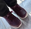 足力健中老年冬季加絨爸媽鞋輕快輕便保暖鞋25932021J 絳紫-女款 39 曬單實(shí)拍圖