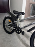 鳳凰兒童自行車(chē)小女男孩山地單車(chē)3-6-8-10-12-15歲中大童超輕帶輔助輪 *推薦【高配-輻條輪】鈦金銀+大禮包 18寸【帶輔助輪+腳撐】 曬單實(shí)拍圖