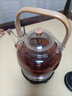 茶沿煮茶壺單壺玻璃燒水壺耐高溫提梁壺明火泡茶水分離圍爐養生花茶具 曬單實(shí)拍圖
