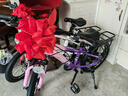 永久（FOREVER）兒童山地車(chē)兒童自行車(chē)兒童山地自行車(chē)6到12歲小學(xué)生新款變速單車(chē) 高配粉紫|6速+輻條輪+后座+車(chē)燈 18寸|身高120-150cm 曬單實(shí)拍圖