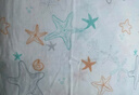 全棉時(shí)代嬰兒抱被純棉新生兒包被抗菌紗布包巾蓋毯海洋之星120cm×120cm 曬單實(shí)拍圖