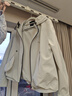 KSOEUR K姐【輕氧計劃】極簡(jiǎn)時(shí)裝撞色輕戶(hù)外三防夾克外套女 米灰色 M 105-125斤 曬單實(shí)拍圖
