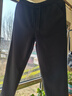 名創(chuàng  )優(yōu)品（MINISO）褲子男春夏季百搭寬松直筒闊腿運動(dòng)長(cháng)褲男生美式垂感潮流休閑褲男 黑色(純色) XL /180 (升級版) 曬單實(shí)拍圖