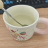 少女心小熊馬克杯可愛(ài)奶fufu卡通家用帶蓋水杯送姐妹朋友生日禮物 粉蝴蝶小熊【杯+蓋+勺】 1個(gè) 320ml 曬單實(shí)拍圖