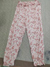 戴維貝拉（DAVE＆BELLA）兒童防蚊褲夏季薄款女童褲子休閑小童長(cháng)褲夏裝新款童褲束腳褲 櫻花印花【現貨】 130 cm（建議身高120-130cm） 曬單實(shí)拍圖