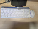 羅技（Logitech）時(shí)尚系列 K580 無(wú)線(xiàn)藍牙鍵盤(pán) 辦公鍵盤(pán) 便攜超薄 筆記本鍵盤(pán) 平板鍵盤(pán) 芍藥白 101鍵 曬單實(shí)拍圖
