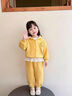 G.duck小黃鴨童裝女童套裝春秋季新款星星人衣服兒童運動(dòng)套裝春裝兩件套 黃色 90 尺碼1~2歲【 80-90cm】cm 曬單實(shí)拍圖