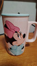 迪士尼可愛(ài)喝水高顏值馬克杯卡通辦公室家用陶瓷杯子咖啡情侶水杯 米妮-樂(lè )迪直身杯（無(wú)禮盒） 曬單實(shí)拍圖