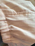 無(wú)印良品（MUJI）女式 無(wú)側縫雙層紗織 睡衣 家居服套裝  淺粉色條紋6s L 曬單實(shí)拍圖