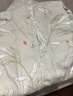 全棉時(shí)代【商場(chǎng)同款】女士雙層紗布柔軟家居服簡(jiǎn)潔印花實(shí)穿睡衣女 綠底印花 L 曬單實(shí)拍圖