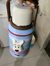 Tagi.《哈哈》保溫杯彩條紋水杯寢室熱水壺不銹鋼露營(yíng)水壺生日禮物1L 曬單實(shí)拍圖