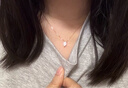 芮愛(ài)極簡(jiǎn)爪鑲馬眼項鏈培育鉆石18k金項鏈美國進(jìn)口網(wǎng)紅同款鎖骨鏈 黃色18K金 70分 曬單實(shí)拍圖