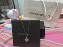 EMPORIO ARMANI阿瑪尼銀色幸運芯四葉草女士項鏈生日禮物送女友次日達EG3607040 曬單實(shí)拍圖