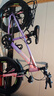 鳳凰官方旗艦店兒童自行車(chē)男女變速青少年學(xué)生山地車(chē)碟剎賽車(chē) 星際 粉紫【變速】后座+LED燈+三刀輪 22寸【適合130-170cm】 曬單實(shí)拍圖