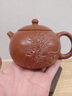 璽翰雅（ROYHOYE）宜興紫砂名家正高工周小明純手工經(jīng)典西施壺原礦朱泥龍紋雕刻茶具 龍紋雕刻西施壺 300ml 曬單實(shí)拍圖
