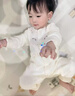 嬰兒連體衣春秋季衣服純棉可愛(ài)女寶寶哈衣爬服外穿春夏裝2026新款 素雅蝴蝶結黃色 66cm 曬單實(shí)拍圖
