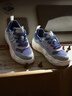 帕拉?。≒ALLADIUM）新款百搭休閑運動(dòng)鞋女潮流透氣板鞋男情侶低幫輕便網(wǎng)面厚底增高鞋 藍/白 37 女款 曬單實(shí)拍圖