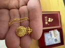 金小貅黃金福袋吊墜女足金999古法鏤空蝴蝶結掛墜福字錢(qián)袋金墜子寶寶鎖 1g,福袋吊墜-多退少補-配合金鏈 曬單實(shí)拍圖