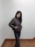 波司登（BOSIDENG）26春季輕薄羽絨服防風(fēng)鎖溫女士輕暖鵝絨短款外套B260135054 焦糖咖7637 S 160/84A 體重約100-110斤 曬單實(shí)拍圖