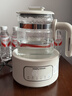 摩飛電器（Morphyrichards）全玻璃養生壺恒溫水壺家用燒水壺多段控溫電熱水壺極速風(fēng)冷沖奶泡奶機MR5602 1.2L 椰奶白 曬單實(shí)拍圖