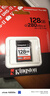 金士頓（Kingston）v60 SD高速卡相機內存卡單反微單相機大容量存儲卡 128GB【V60丨讀280MB/s】 曬單實(shí)拍圖