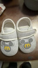 透氣單鞋春秋新款0-15個(gè)月男女寶寶學(xué)步鞋嬰兒鞋軟底防滑魔術(shù)貼 單鞋純色皮標M灰色 牛筋底 13 （16碼13-15個(gè)月體重23-26斤） 曬單實(shí)拍圖