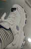 斯凱奇（Skechers）男女鞋小白熊休閑鞋子厚底增高百搭運動(dòng)軟底老爹鞋99999863 白色/海軍藍色/WNV 37.5 曬單實(shí)拍圖