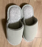 果洛菲（GUOLUOFEI）日式棉麻拖鞋女春秋居家室內木地板情侶棉拖鞋男四季 藏青 42-43 曬單實(shí)拍圖