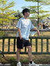 安踏（ANTA）純棉短袖t恤男款2026春夏季新款半袖透氣男士青少年高端運動(dòng)衣服 陶瓷藍（92%棉） L /175(120-140斤） 曬單實(shí)拍圖