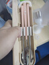onlycook316不銹鋼便攜餐具學(xué)生一人專(zhuān)用勺子筷子套裝成人餐具收納盒-狗黃 曬單實(shí)拍圖
