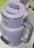 大宇（DAEWOO）破壁機家用輕音豆漿機 全自動(dòng)五谷雜糧免煮 小型破壁豆漿機1-2人榨汁料理輔食破壁機 SM03紫色 曬單實(shí)拍圖