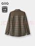 GXG男裝 高級感慵懶松弛格子襯衫長(cháng)袖男 格紋 180/XL 曬單實(shí)拍圖