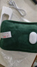 奧克斯（AUX）電熱水袋充電式暖水袋暖手寶敷肚子暖被窩防爆暖寶寶速暖熱禮品 復古綠 【高級水晶絨丨國標防爆】 曬單實(shí)拍圖