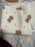 9i9新生兒抱被純棉嬰兒包單產(chǎn)房包被夾棉護頭防驚跳被子85cm小熊 曬單實(shí)拍圖
