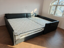 梵拓思拼接二胎簡(jiǎn)約家庭親子大一家三四口多功能現代真皮儲物皮藝床 2.82米組合1 床+五星乳膠床墊 框架結構 曬單實(shí)拍圖