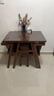 中萬(wàn)德實(shí)木陽(yáng)臺小桌椅三件套組合休閑創(chuàng  )意椅子家用喝茶小戶(hù)型一桌二椅 整裝發(fā)貨胡桃色 曬單實(shí)拍圖