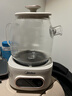 美的（Midea）花漾0膠水全玻璃全自動(dòng)養生壺 辦公室多功能煮茶壺 燒水壺電熱水壺煮茶器1L YS10B101 曬單實(shí)拍圖