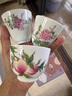 艾瑩嘉（Aiyingjia）景德鎮主人杯純手繪粉彩桃子花卉直口杯個(gè)人專(zhuān)用喝茶杯子品茗杯 曬單實(shí)拍圖